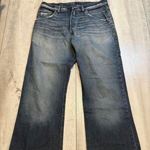 Ksubi Men Navy blue denim jeans with a relaxed fit  size 36  inseam 26